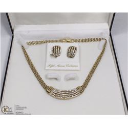 FIFTH AVENUE COLLECTION GOLD COLOR & CZ NECKLACE