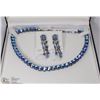 Image 1 : FIFTH AVENUE COLLECTION BLUE CZ STONE NECKLACE W/