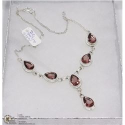#26 PINK AMETHYST GEMSTONE NECKLACE