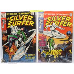 2 THE SILVER SURFER 15 CENT COMIC BOOK DISPLAYS
