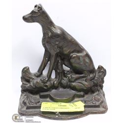 A SPORTSMAN FRIEND CAST IRON DOOR STOP