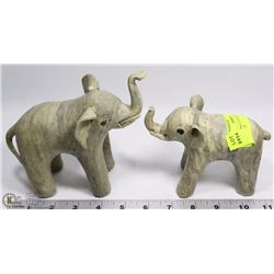 SET OF BONE ELEPHANTS MADE IN PHILIPPINES