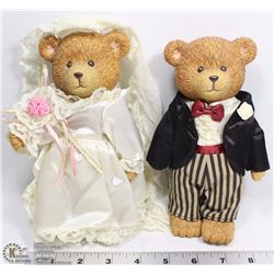 MARRIED BEAR COUPLE ORNAMENTS