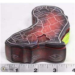 AFRICAN PUZZLE HANDMADE SOAPSTONE  BOX