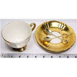 ROYAL WINTON GRIMWADES ANNIVERSARY CUP AND 2 GOLD