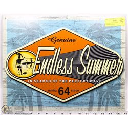 GENUINE ENDLESS SUMMER SEEKING 64 TIN SIGN