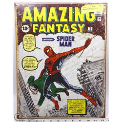 METAL AMAZING FANTASY SPIDERMAN SIGN