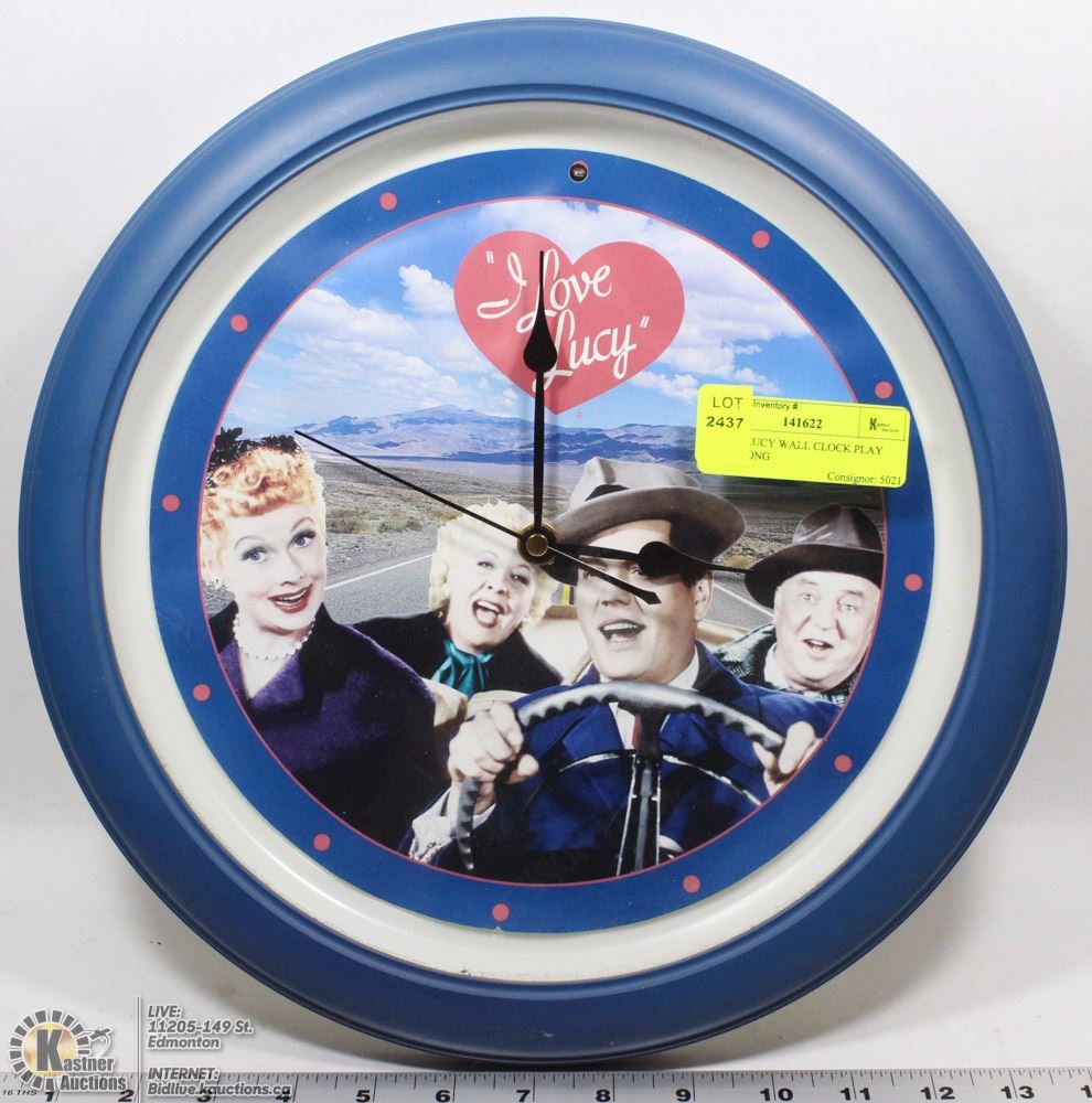 I Love Lucy Wall Clock Play Them Song I Love Lucy Wall Clock Play Them Song