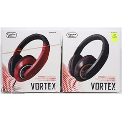 2 NEW VORTEX STEREO HEADPHONES COLORS