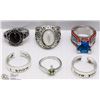 Image 1 : LOT OF 6 LADIES FASHION RINGS