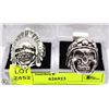 Image 1 : LOT OF 2 BIKER RINGS