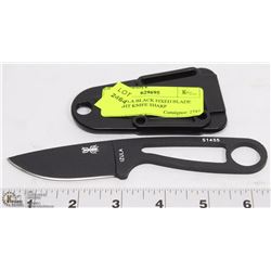 ESEE IZULA BLACK FIXED BLADE STRAIGHT KNIFE SHARP