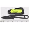 Image 1 : ESEE IZULA BLACK FIXED BLADE STRAIGHT KNIFE SHARP