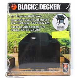 LARGE BLACK AND DECKER 52" BARBECUE COVER