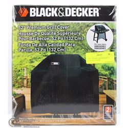LARGE BLACK AND DECKER 52" BARBECUE COVER