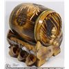 Image 1 : UKRAINIAN HAND CARVED WHISKEY BARREL
