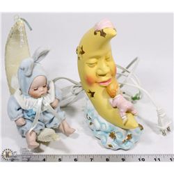 VINTAGE ITEMS HALF MOON LIGHT W/