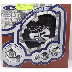 NEW COLLAPSIBLE COOLER LIGHT WEIGHT 24 CAN CAP.