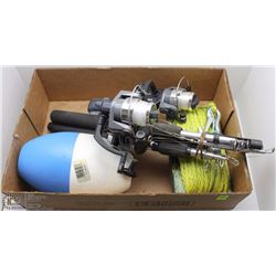 SET OF 3 TELESCOPIC FISHING RODS