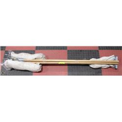 LOT OF THREE 32OZ MOPS WITH HANDLES