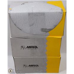 3 CASES OF 100 SANDING DISCS 220 GRIT 150MM