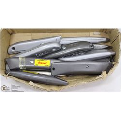 LOT OF 14 METAL UTILITY KNIVES