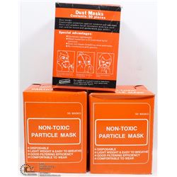 3 BOXES NON-TOXIC PARTICLE MASKS