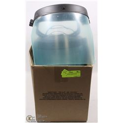 LOT OF 5 CLEAR GREEN FACE SHIELDS