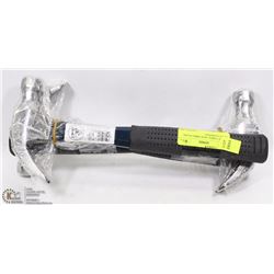 LOT OF THREE 16OZ FIBRE GLASS CLAW HAMMERS