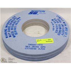 THREE NORTON GRINDING DISCS