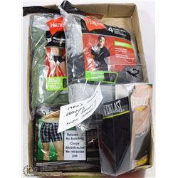 FLAT OF MENS BOXERS, BRIEFS, T-SHIRTS SIZE LARGE