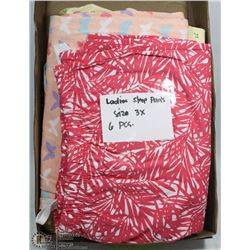 FLAT OF LADIES SLEEP PANTS SIZE 3X (6PCS)