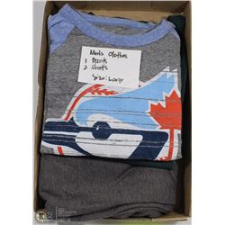 FLAT OF MENS CLOTHES, TRACK PANTS,SHIRTS, SHORTS