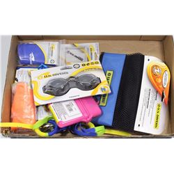 FLAT OF US DIVER SNORKELING ACCESSORIES