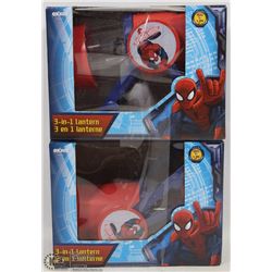 BUNDLE OF TWO SPIDERMAN 3-IN-1 LANTERNS
