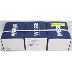 SET OF 3 WEISER SATIN CHROME DEADBOLTS