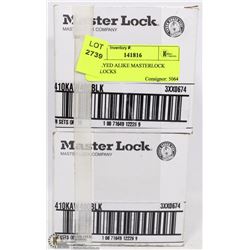 12 KEYED ALIKE MASTERLOCK PADLOCKS