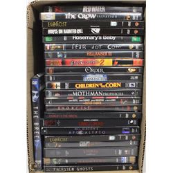 BOX W/23 HORROR DVD MOVIES