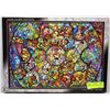 Image 1 : DISNEY 2000PC STAIN GLASS JIGSAW PUZZLE