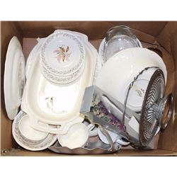 #51- HYCROFT DISH SET, MISC SERVING PLATES