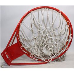 A PAIR OF HEAVY DUTY BASKETBALL RIMS