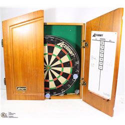 #37 DART BOARD AND CABINET