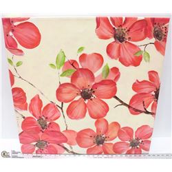 FLORAL CANVAS PAINTING  BY  VILLENEAUVE