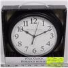 Image 1 : HERALD AND BARNES WALL CLOCK NEW   BLACK FRAME