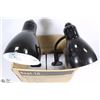 Image 1 : 186) TWO DESK LAMPS BLACK NEW IN THE BOX
