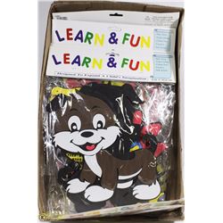 FLAT W/6 NEW PACKS OF KIDS WALL ANIMAL