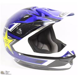 HTC BLUE/WHITE/BLACK MOTOCROSS HELMET