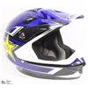 Image 1 : HTC BLUE/WHITE/BLACK MOTOCROSS HELMET