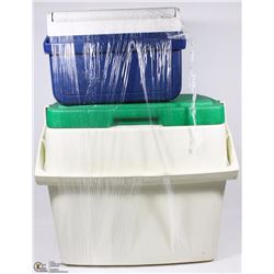 2 COLEMAN COOLERS INCL 1 MEDIUM AND 1 SMALL