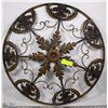 Image 1 : LARGE METAL WALL MOUNT DECOR 24"D